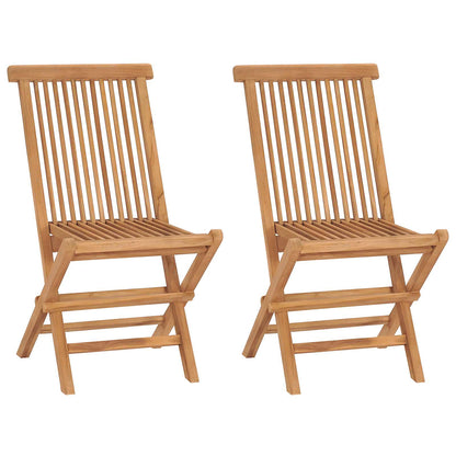 3-delige opvouwbare bistroset voor in de tuin Naturel