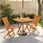 Bistroset teakhout 90x90x75 cm naturel