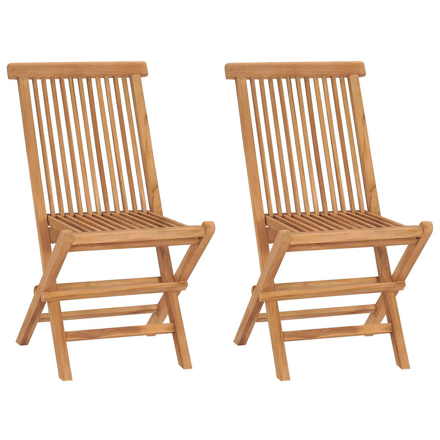 3-delige opvouwbare bistroset voor in de tuin Naturel