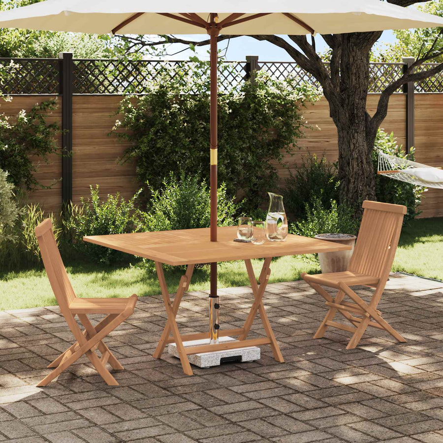 Tuin Bistro Set 3 pcs Bruin Massief Teak Hout