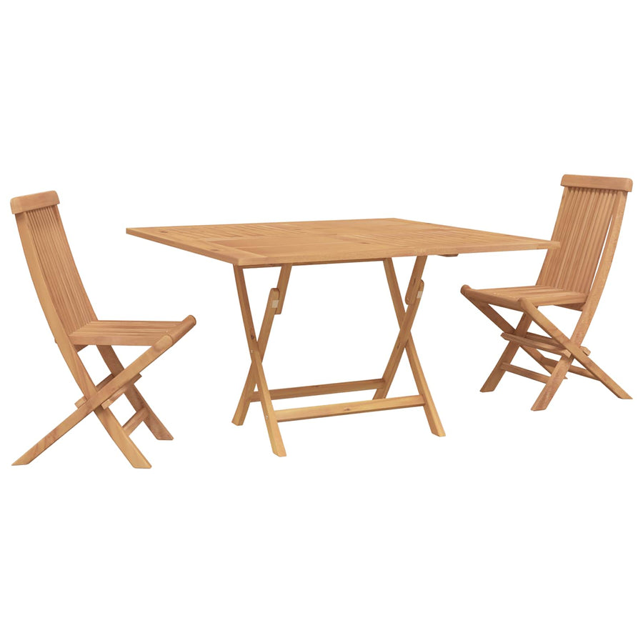 Tuin Bistro Set 3 pcs Bruin Massief Teak Hout