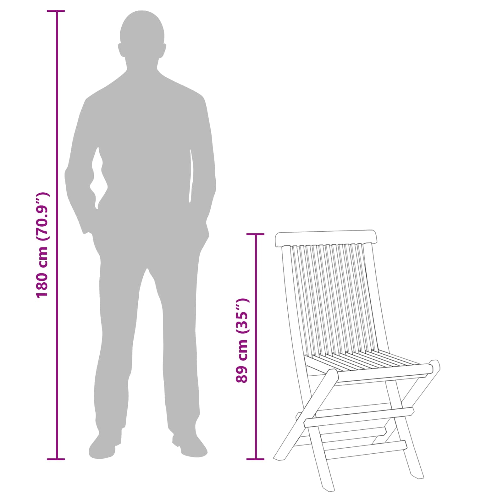 Tuin Bistro Set 3 pcs Bruin Massief Teak Hout