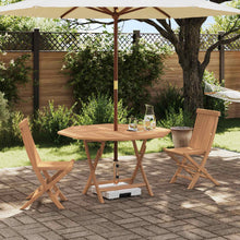Tuin Bistro Set 3 pcs Bruin Massief Teak Hout