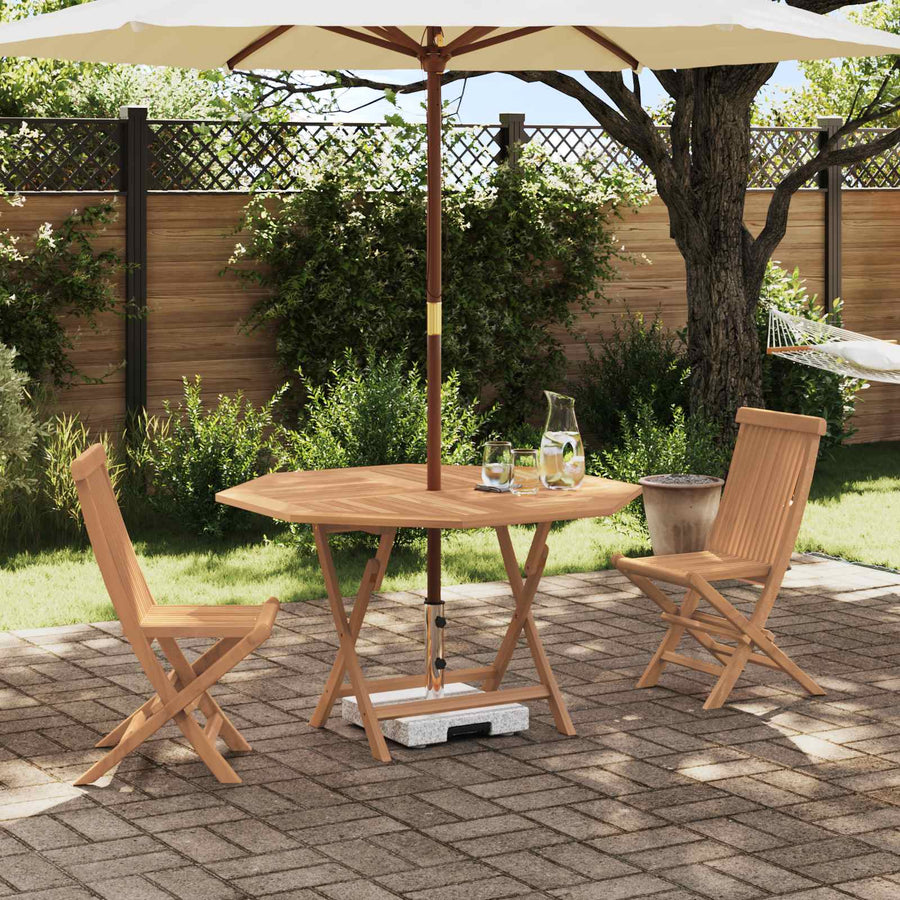Tuin Bistro Set 3 pcs Bruin Massief Teak Hout
