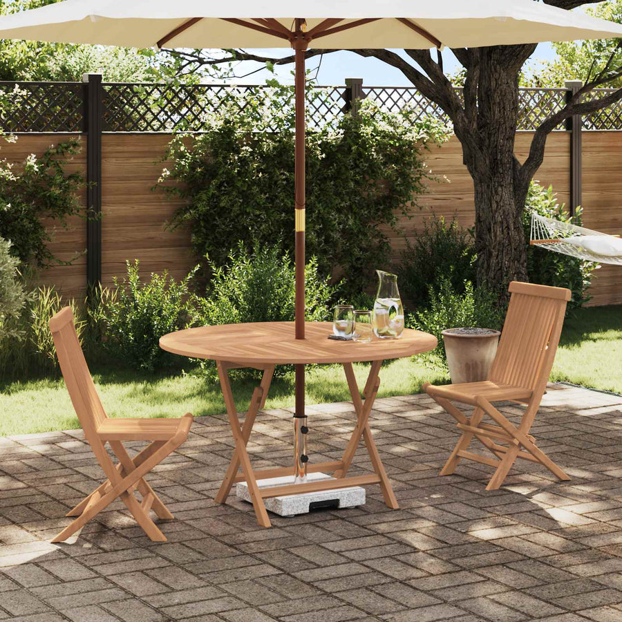 Tuinbistroset 3 st. Naturel Massief Teakhout