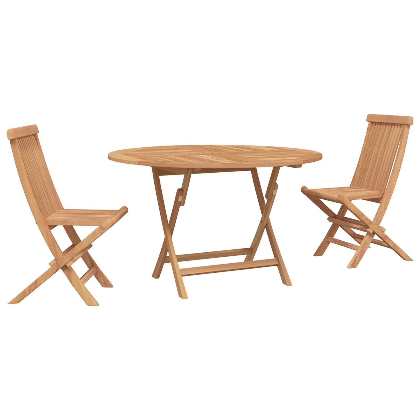 Tuinbistroset 3 st. Naturel Massief Teakhout