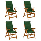 Tuinstoelen set van 4 massief acaciahout naturel