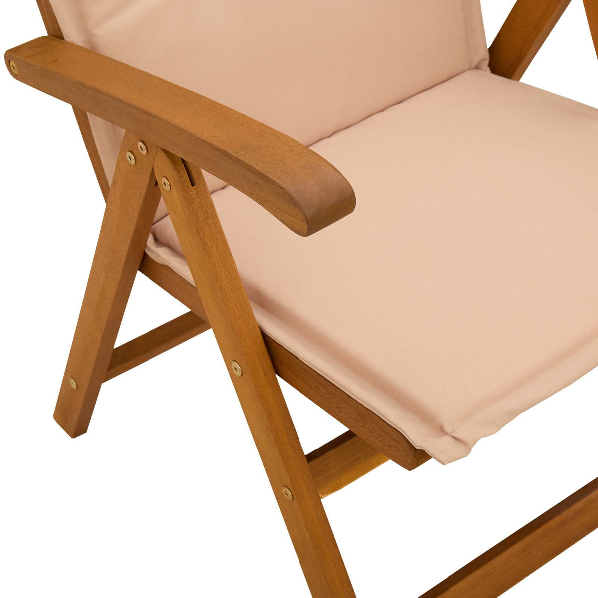 Recliner Tuinstoelen 6 st Naturel Massief Acaciahout