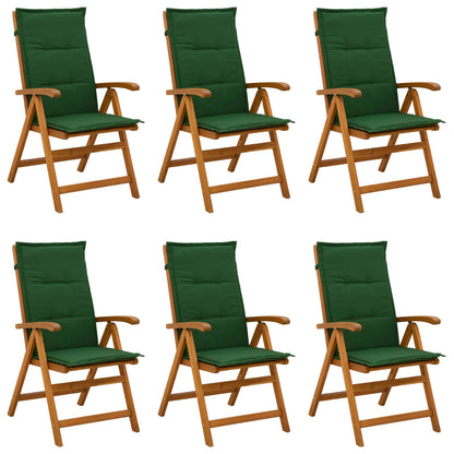 Recliner Tuinstoelen 6 st Naturel Massief Acaciahout