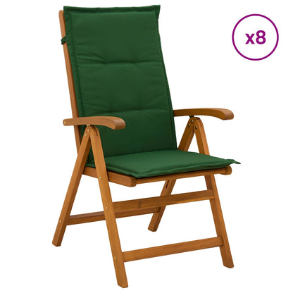Recliner Tuinstoelen 8 st Naturel Massief Acaciahout