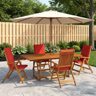Eettafelset acaciahout 200x100 cm 4-persoons