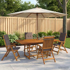 Tuin eetset massief acaciahout 4-persoons 170x80x75 cm