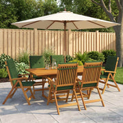Eettafel tuinset 170x80x75 cm massief acaciahout