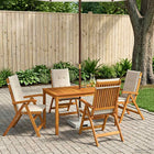 Tuinset acaciahout 140x80x74 cm