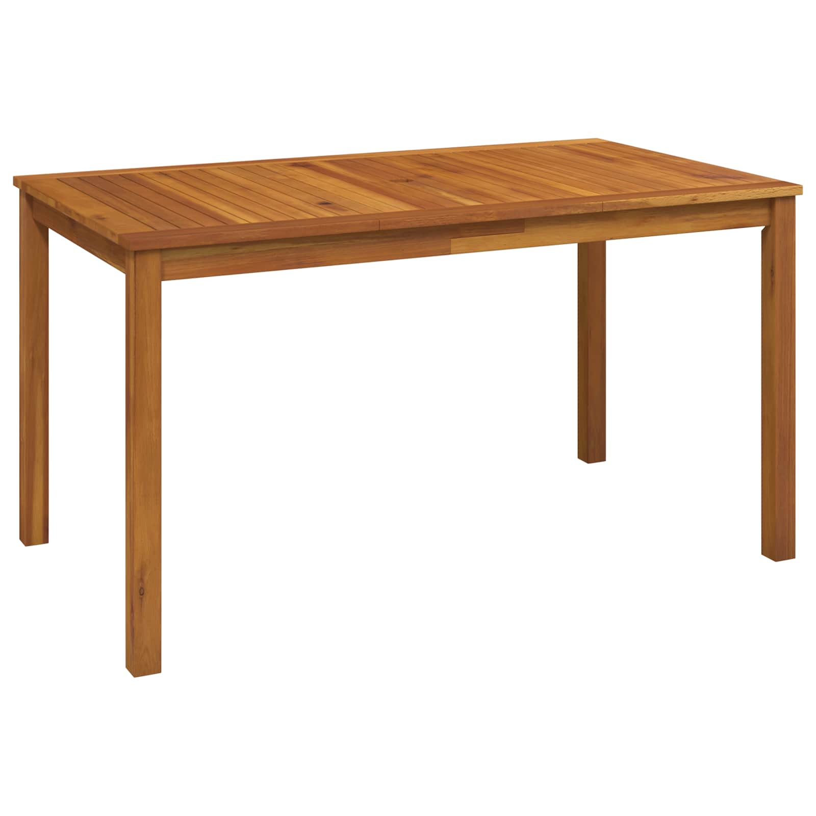 5-Piece Garden Dining Set Naturel Massief Acaciahout Crèmekleurig