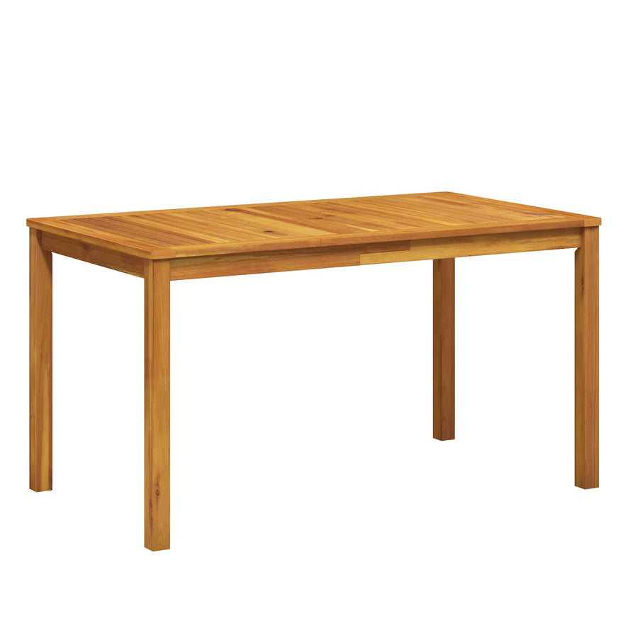 5-Piece Garden Dining Set Naturel Massief Acaciahout Rood