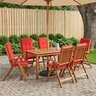 Tuin eethoek 7-delig massief acaciahout 140x80x74 cm