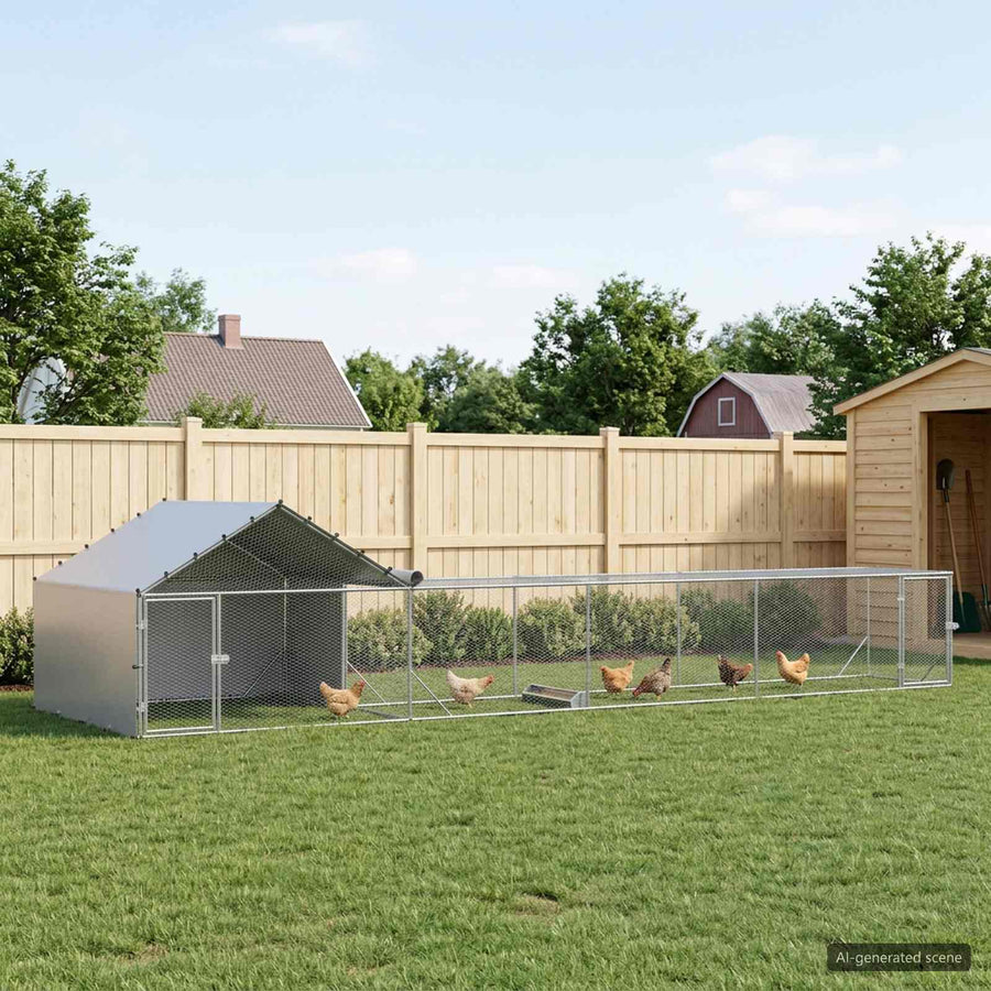2 st zilver 7 x 2 x 1,5 m Gegalvaniseerd staal