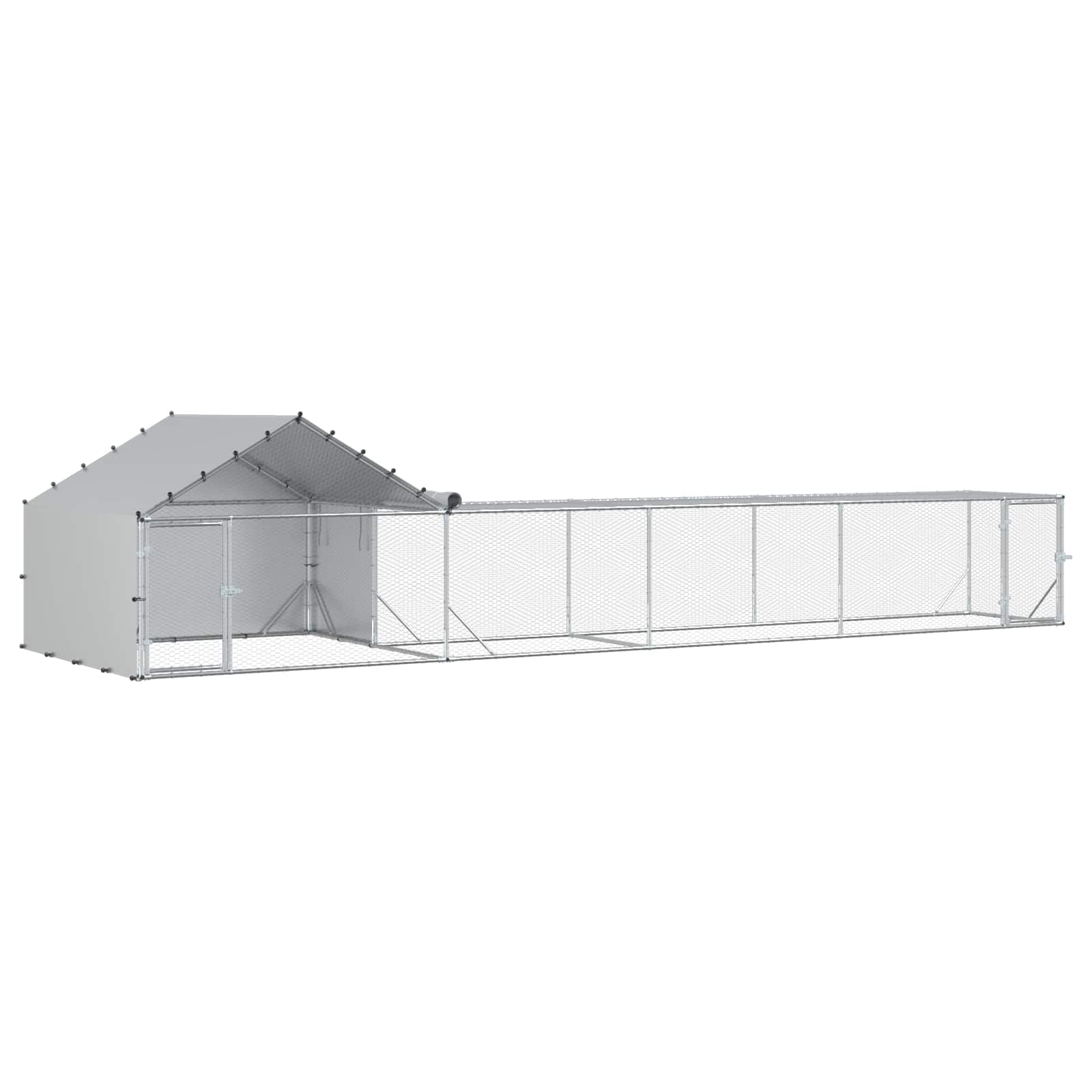 2 st zilver 7 x 2 x 1,5 m Gegalvaniseerd staal