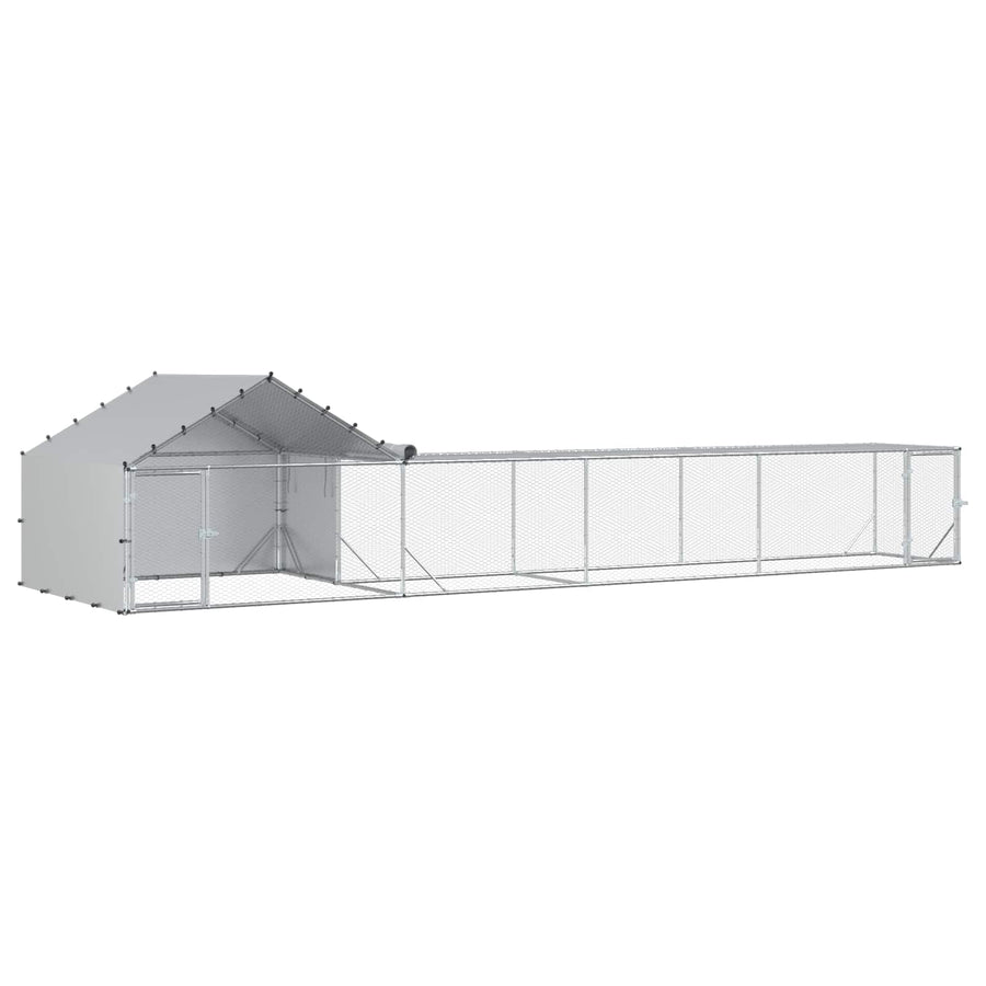 2 st zilver 7 x 2 x 1,5 m Gegalvaniseerd staal