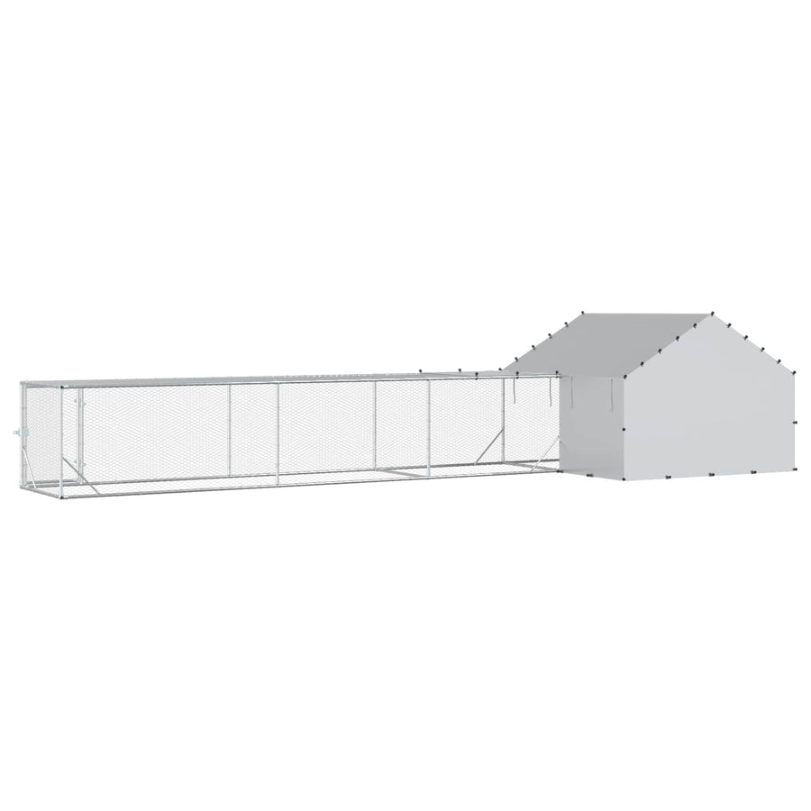2 st zilver 7 x 2 x 1,5 m Gegalvaniseerd staal