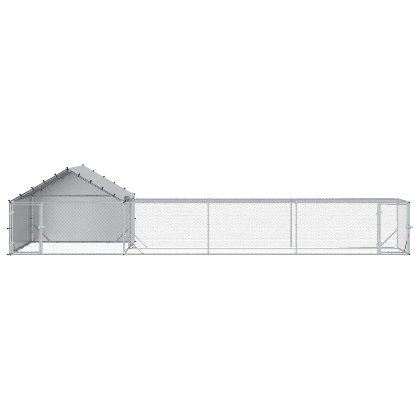 2 st zilver 7 x 2 x 1,5 m Gegalvaniseerd staal