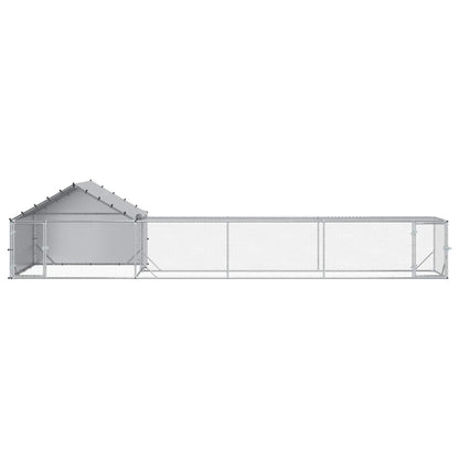 2 st zilver 7 x 2 x 1,5 m Gegalvaniseerd staal