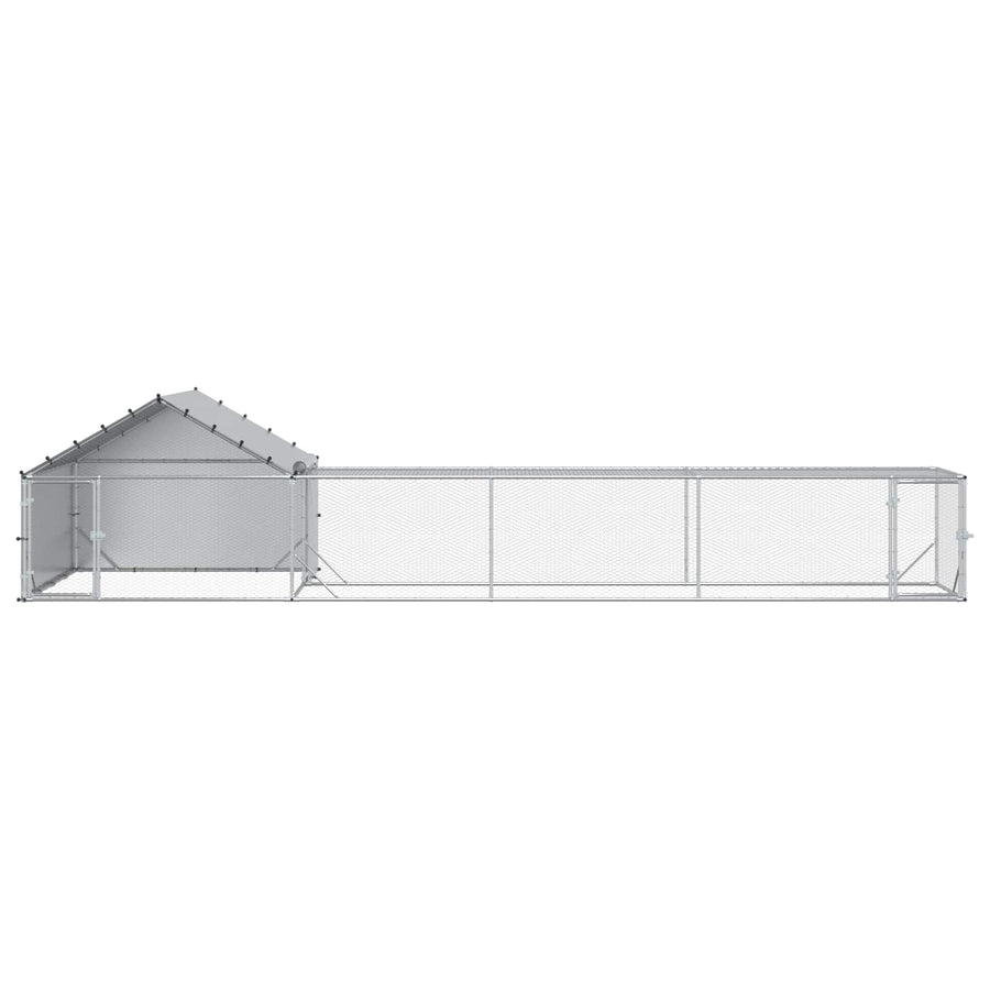 2 st zilver 7 x 2 x 1,5 m Gegalvaniseerd staal