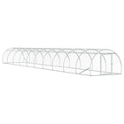 Kippenhok 1000x150x100 cm gegalvaniseerd staal zilver