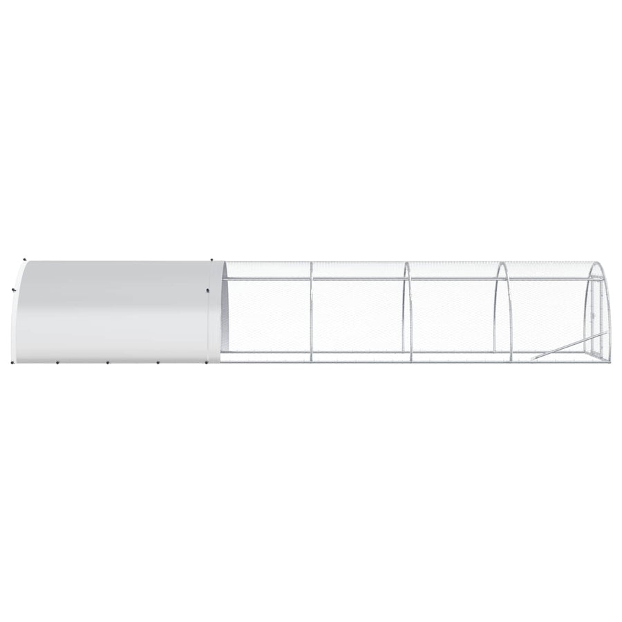 Kippenhok zilver 600 x 150 x 100 cm Gegalvaniseerd staal