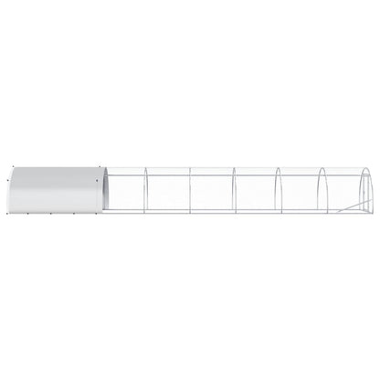 Kippenhok zilver 800 x 150 x 100 cm Gegalvaniseerd staal
