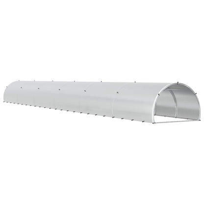 Kippenhok zilver 1200 x 150 x 100 cm Gegalvaniseerd staal