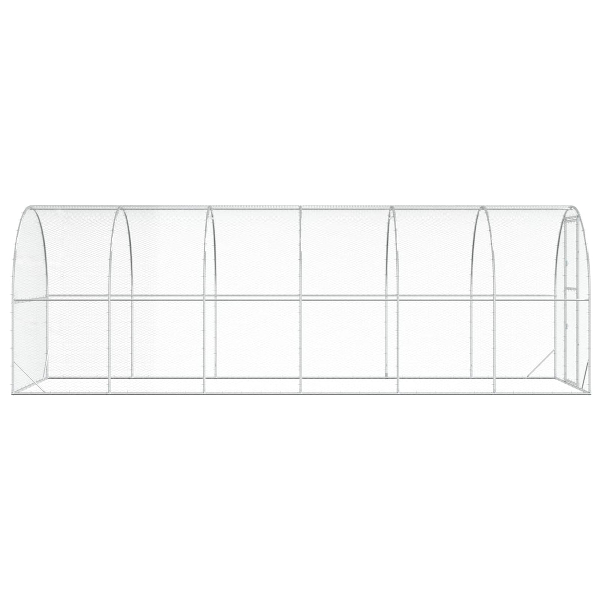 Kippenhok zilver 600 x 200 x 200 cm Gegalvaniseerd staal