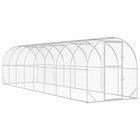 Kippenhok 800x200x200 cm gegalvaniseerd staal zilver