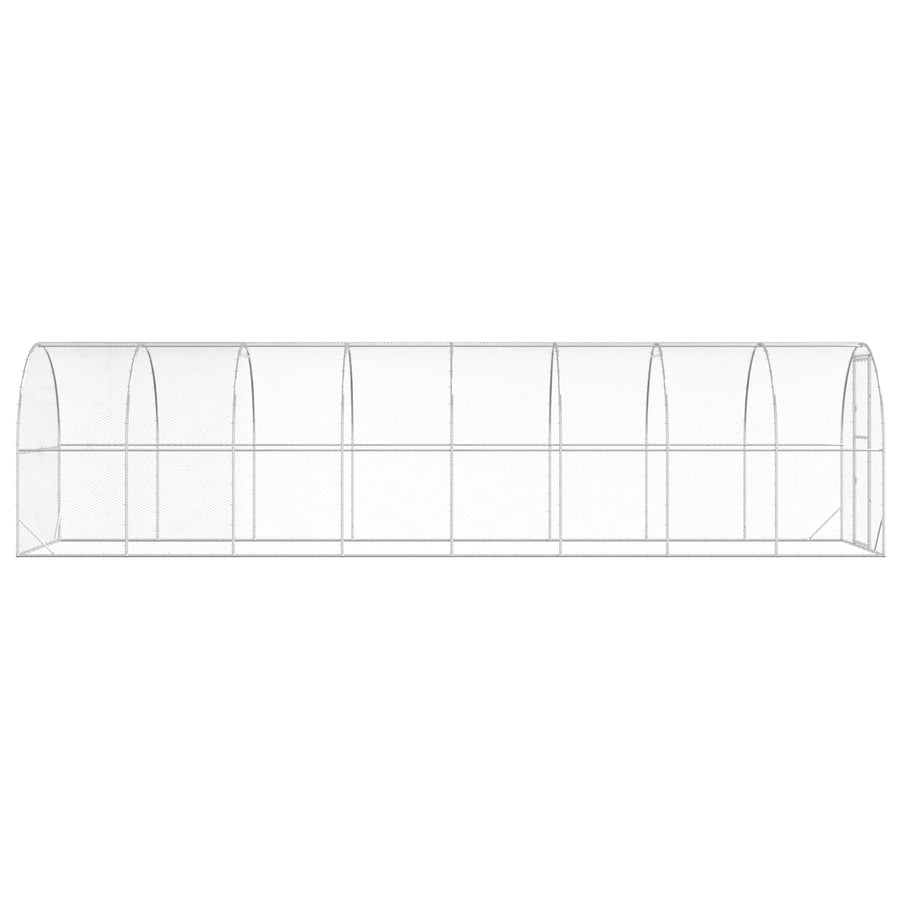 Kippenhok zilver 800 x 200 x 200 cm Gegalvaniseerd staal
