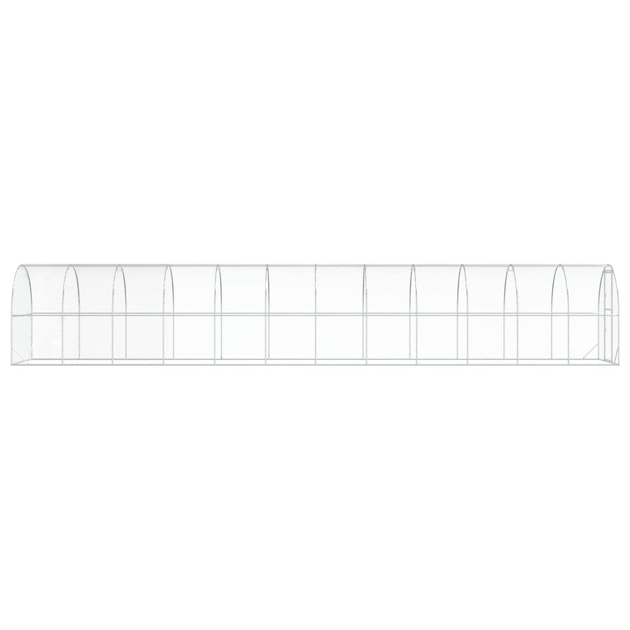 Kippenhok zilver 1200 x 200 x 200 cm Gegalvaniseerd staal