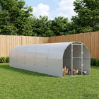 Kippenhok 1000x200x200 cm gegalvaniseerd staal zilver