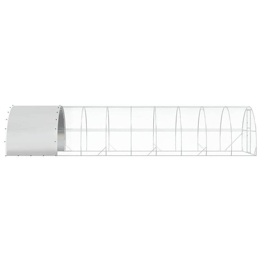 Kippenhok zilver 1000 x 300 x 200 cm Gegalvaniseerd staal