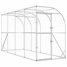 Kippenhok Tegen de Muur zilver 600 x 150 x 215 cm