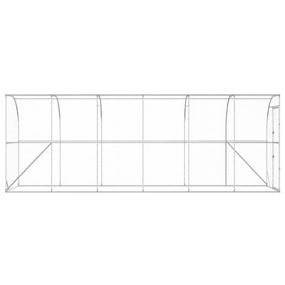 Kippenhok Tegen de Muur zilver 600 x 150 x 215 cm
