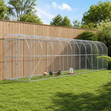 Kippenhok Tegen de Muur zilver 600 x 150 x 215 cm