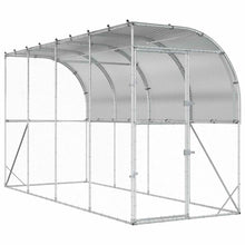 Kippenhok Tegen de Muur zilver 600 x 150 x 215 cm