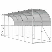 Kippenhok Tegen de Muur zilver 600 x 150 x 215 cm