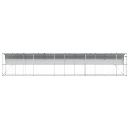 Kippenhok Tegen de Muur zilver 600 x 150 x 215 cm