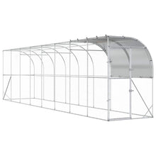 Kippenhok Tegen de Muur zilver 800 x 100 x 215 cm