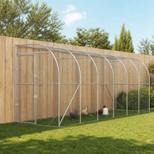 Kippenhok Tegen de Muur zilver 600 x 150 x 215 cm