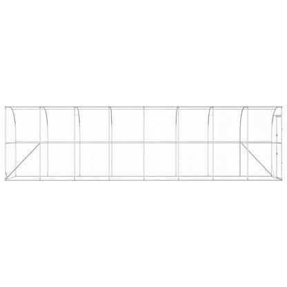 Kippenhok Tegen de Muur zilver 600 x 150 x 215 cm