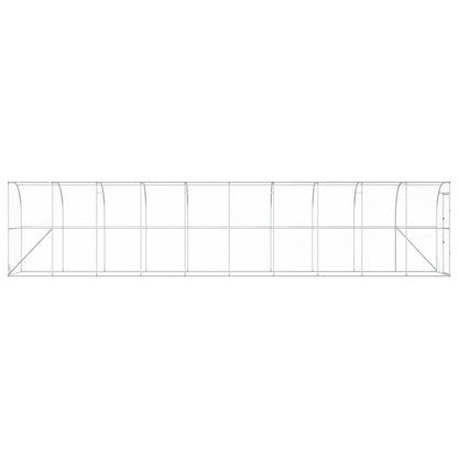 Kippenhok Tegen de Muur zilver 600 x 150 x 215 cm