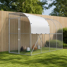 Kippenhok Tegen de Muur zilver 400 x 150 x 215 cm
