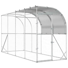 Kippenhok Tegen de Muur zilver 400 x 150 x 215 cm